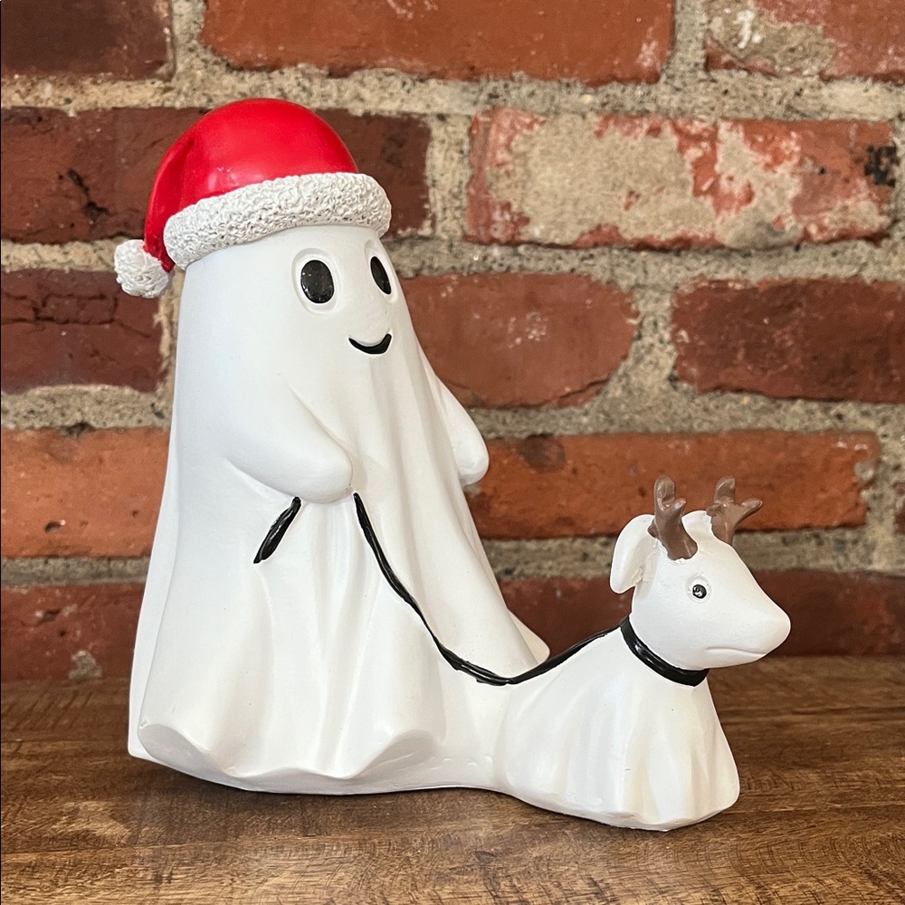 Festive Ghost and Reindeer Holiday Decor